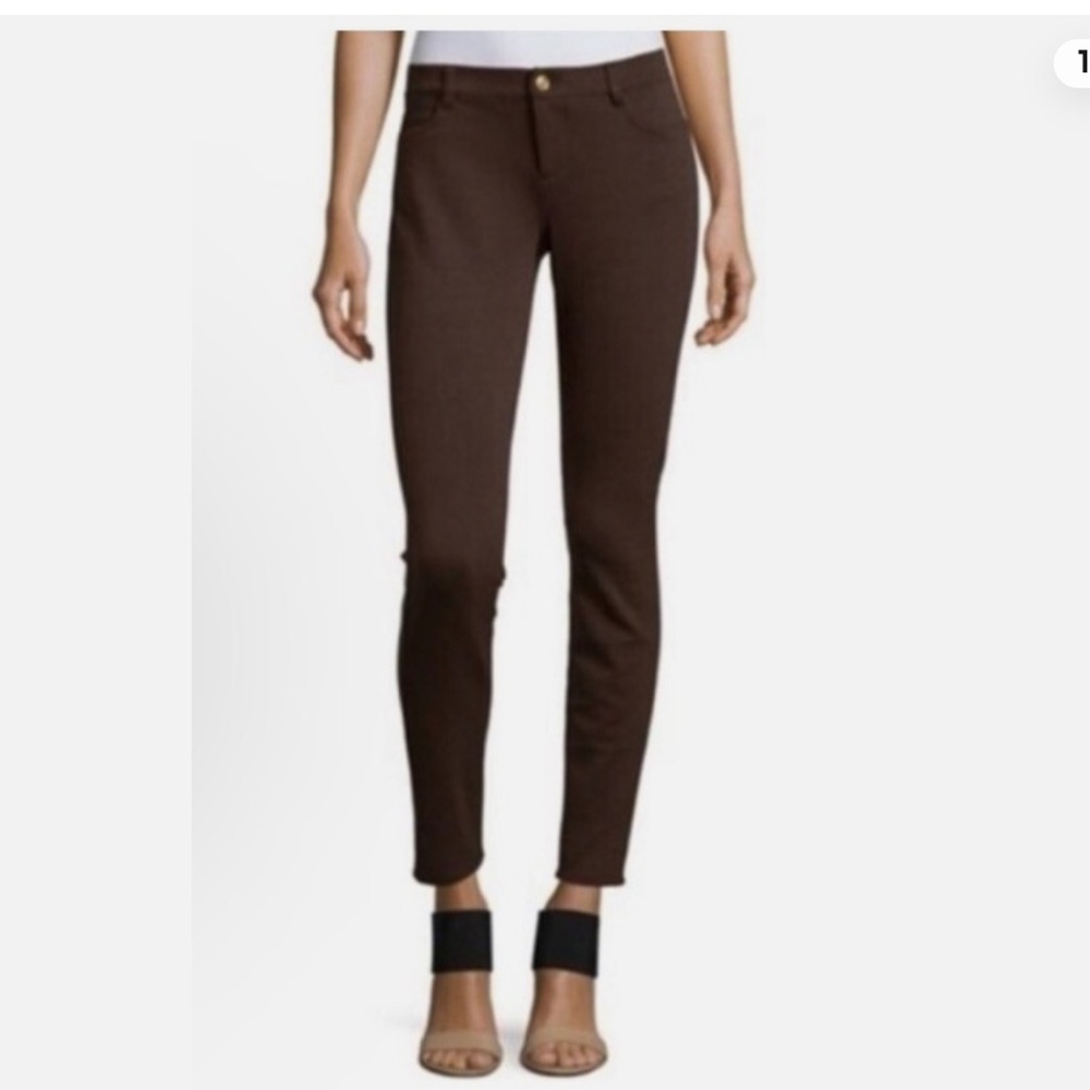 Michael Kors Chocolate Brown Slim Fit Pants